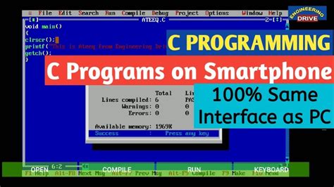 how to practice c language in mobile