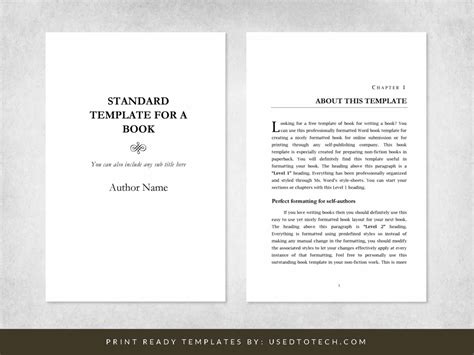 how to prepare a book in word