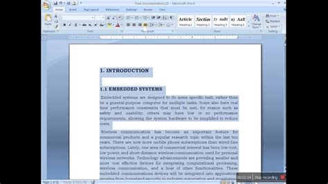 how to prepare a document in word