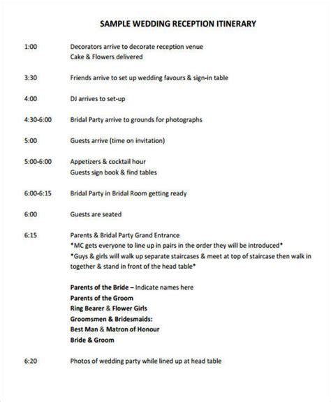 how to prepare a program for an event