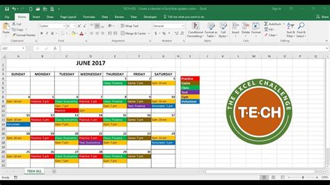 how to prepare calendar in excel sheet