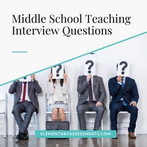 how to prepare for a middle school teaching interview