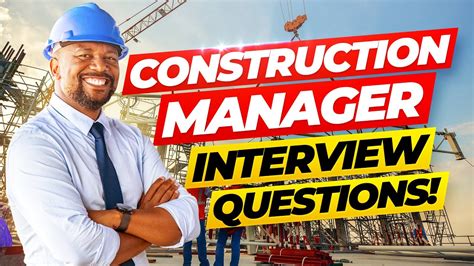 how to prepare for construction project manager interview