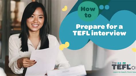 how to prepare for tefl interview