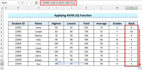 how to prepare result sheet in excel