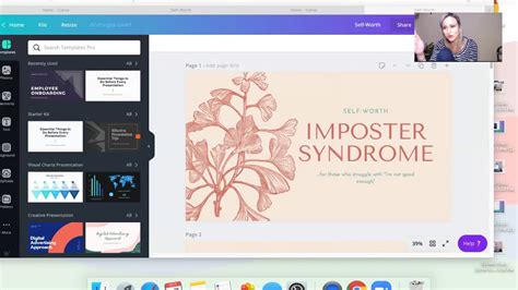 how to present a canva presentation on zoom