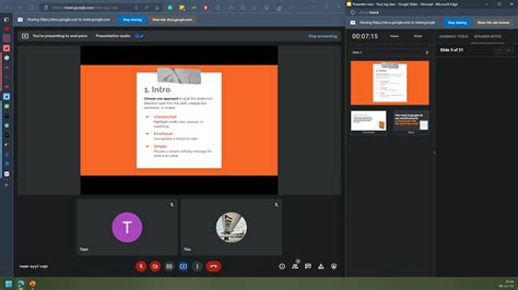 how to present in google meet with presenter view