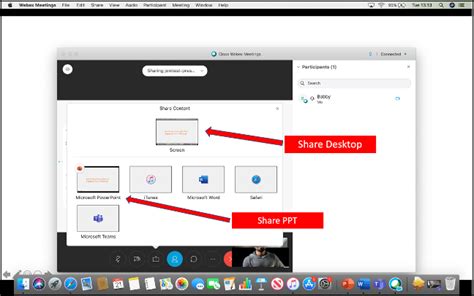 how to present powerpoint on webex