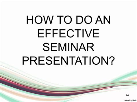 how to present seminar presentation