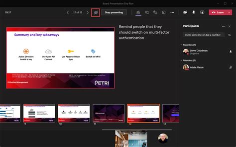 how to presenter view powerpoint in teams