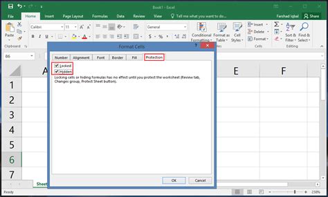 how to prevent cell input in excel