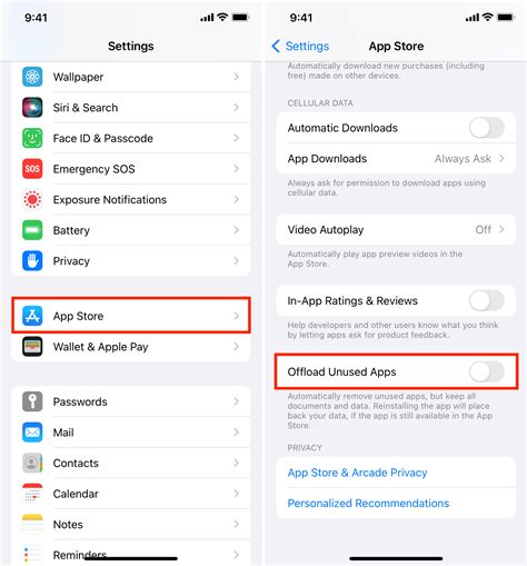how to prevent iphone from offloading certain apps