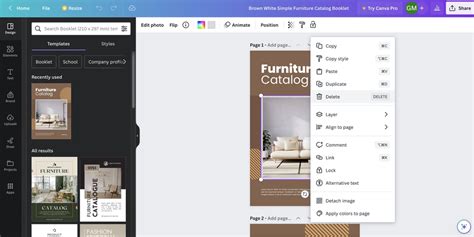 how to print a booklet in canva