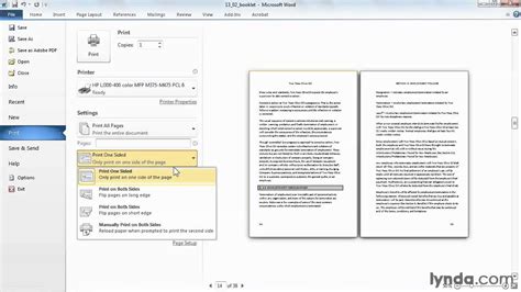 how to print a booklet in word 2010