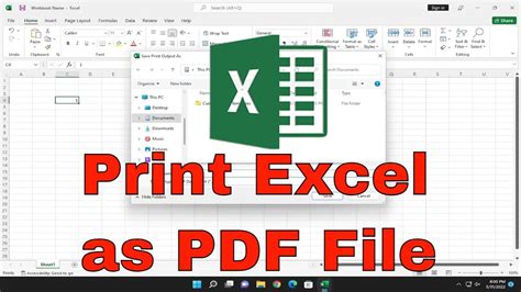 how to print excel to pdf in color