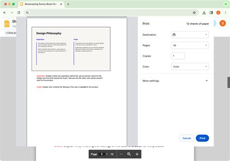 how to print google slides with speaker notes