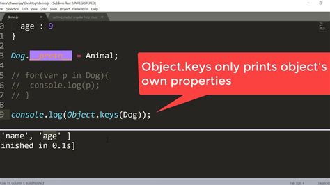 how to print key value of object in javascript