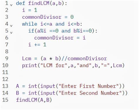 how to print lcm of two numbers in python