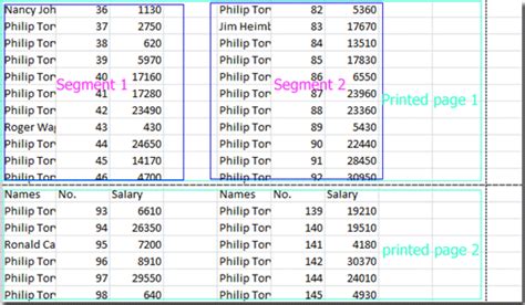 how to print many columns in one page in excel
