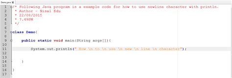 how to print multiple lines in java