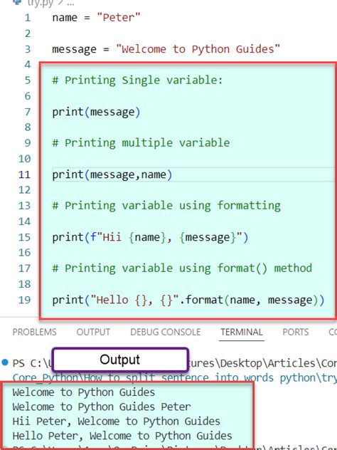 how to print multiple variable values in python