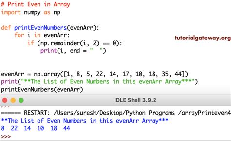 how to print only even numbers in python using for loop