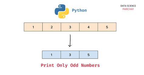 how to print only odd numbers in python