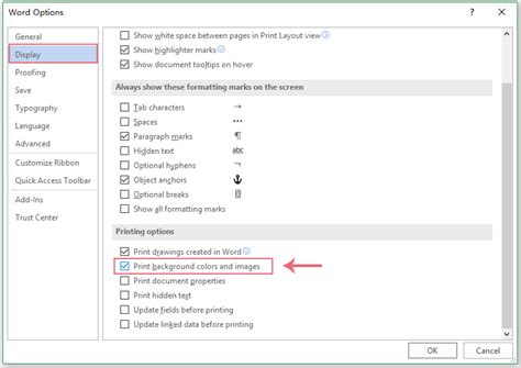 how to print page color in word