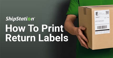 how to print return label size