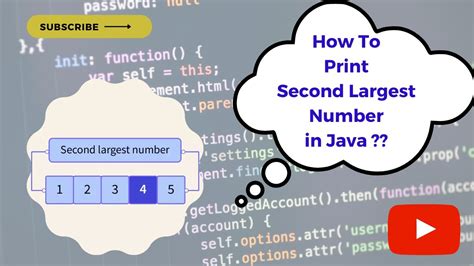 how to print second largest number in array java