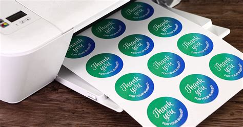 how to print stickers with a printer