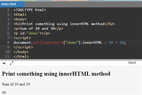 how to print the javascript variable in html