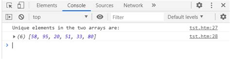how to print unique elements in array in javascript