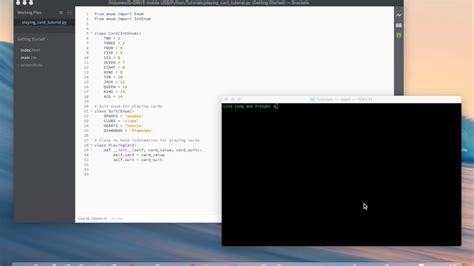how to program a card game in python
