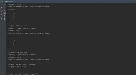 how to program a hangman game in python