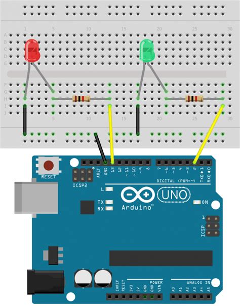 how to program led lights with arduino