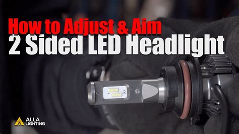 how to properly adjust led headlights