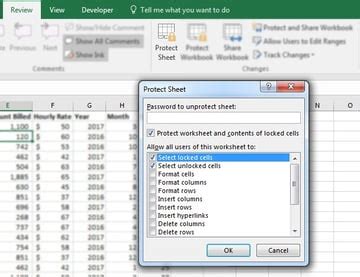 how to protect comments in excel