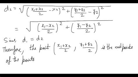 how to prove midpoint formula