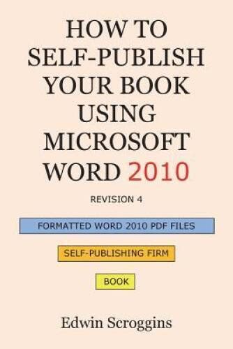 how to publish a book using microsoft word