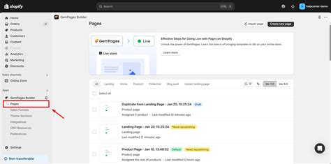 how to publish a landing page