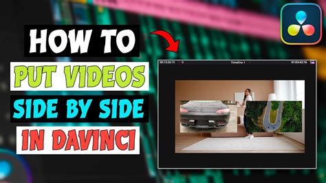 how to put 2 videos side by side davinci resolve