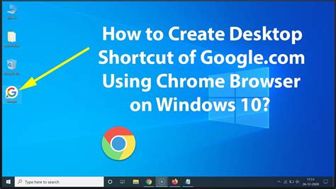 how to put a browser shortcut on desktop