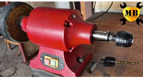 how to put a drill chuck on a bench grinder
