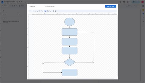 how to put a flow chart in google docs