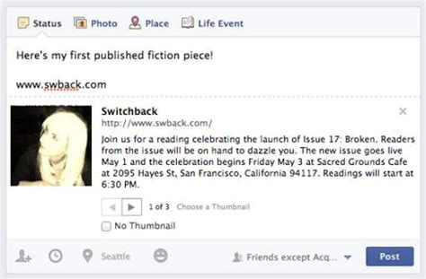 how to put a link in a fb post