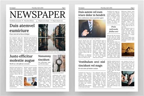 how to put a newspaper template on google docs