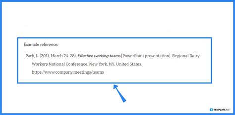 how to put a reference in powerpoint