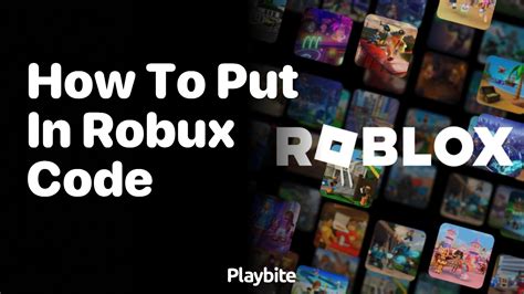 how to put a robux code in roblox mobile