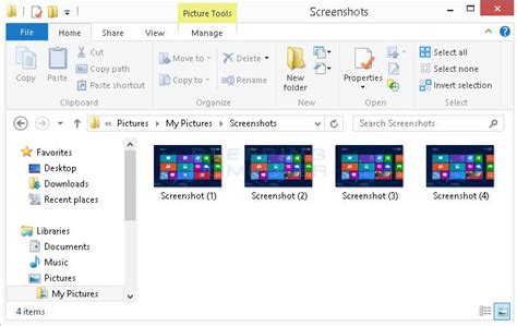 how to put a screenshot in a folder